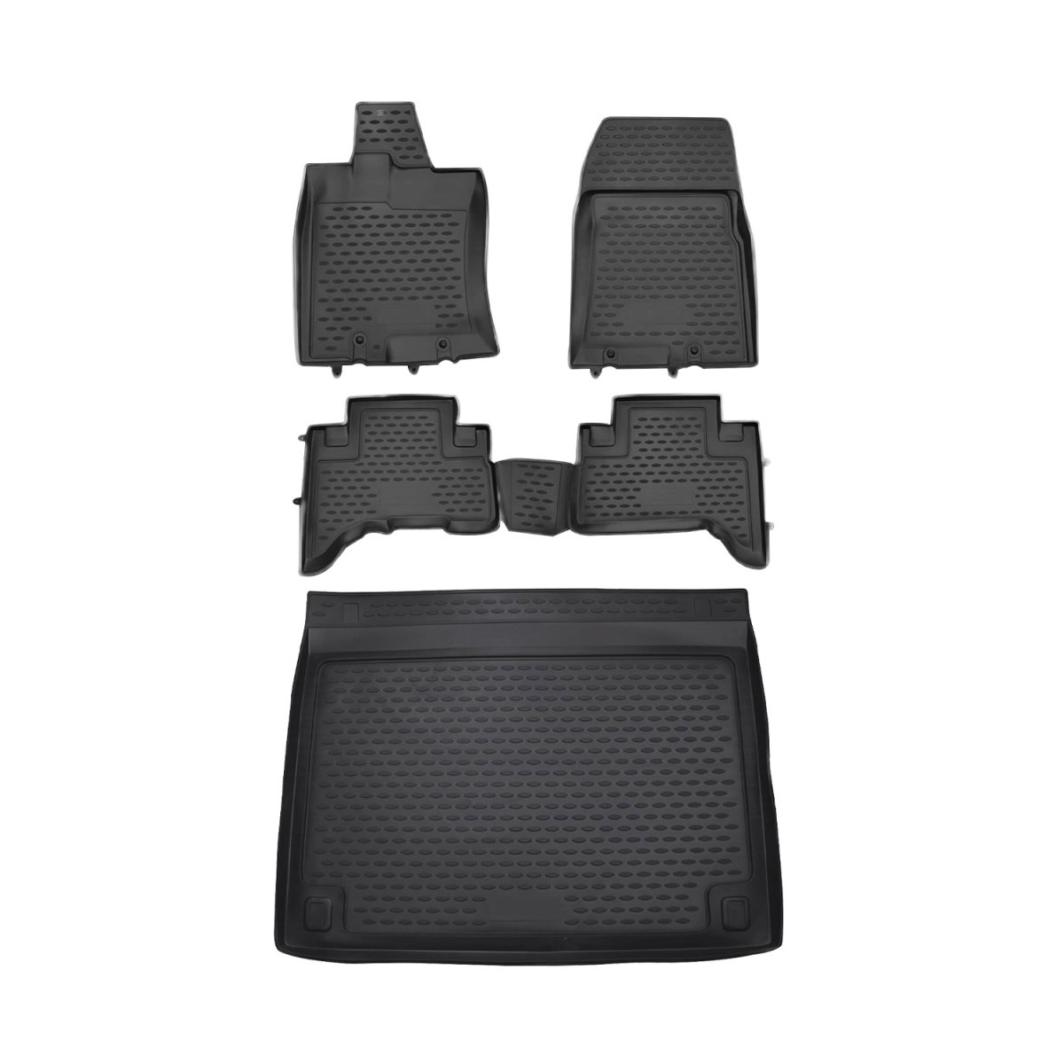 Toyota FJ-Cruiser Floor-Trunk Mats - Omac - 3D - Black - '07-'14